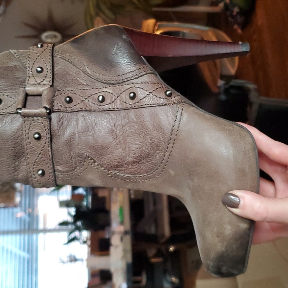 Sexy Gianni Bini High Heel Leather Boots - Picture 11 of 11